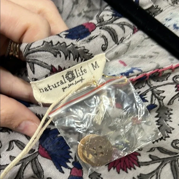 NATURAL LIFE Floral Midi Dress - Red and Blue - Picture 2 of 8